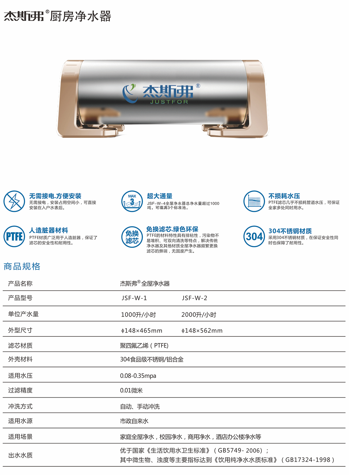 杰斯弗熱水凈水器（JSF-W-1、JSF-W-2）-1